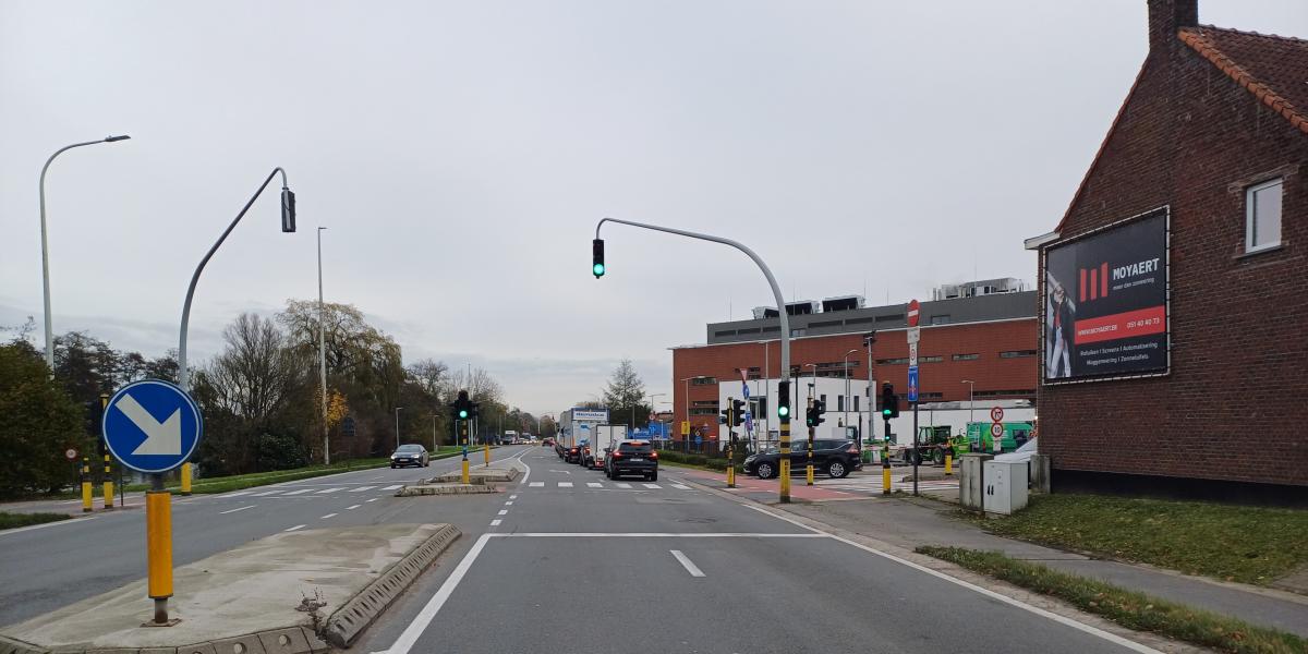 Publiciteitspaneel in Tielt